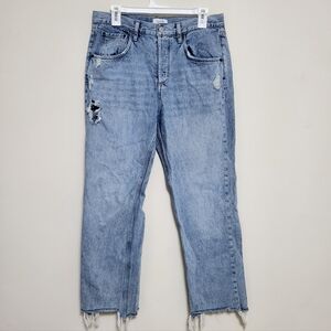 Nuuds straight jeans size 29 Curvy Baggy Button Fly